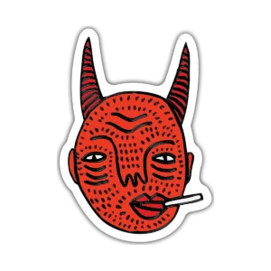 Diablito by Polly Nor – Vinilo blanco + Laca brillante