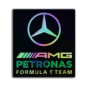 Mercedes - Holográfico + Laca brillante