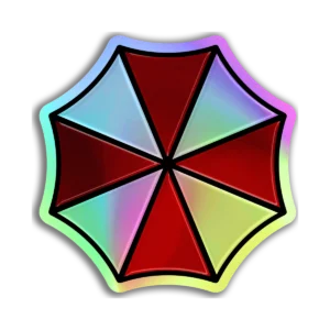 Umbrella - Resident Evil - Holográfico + Laca brillante