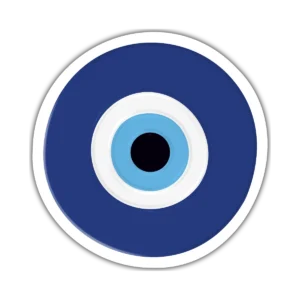 Ojo turco – Vinilo blanco + Laca brillante