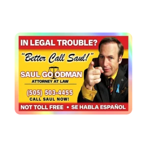 Better Call Saul Sign - Holográfico