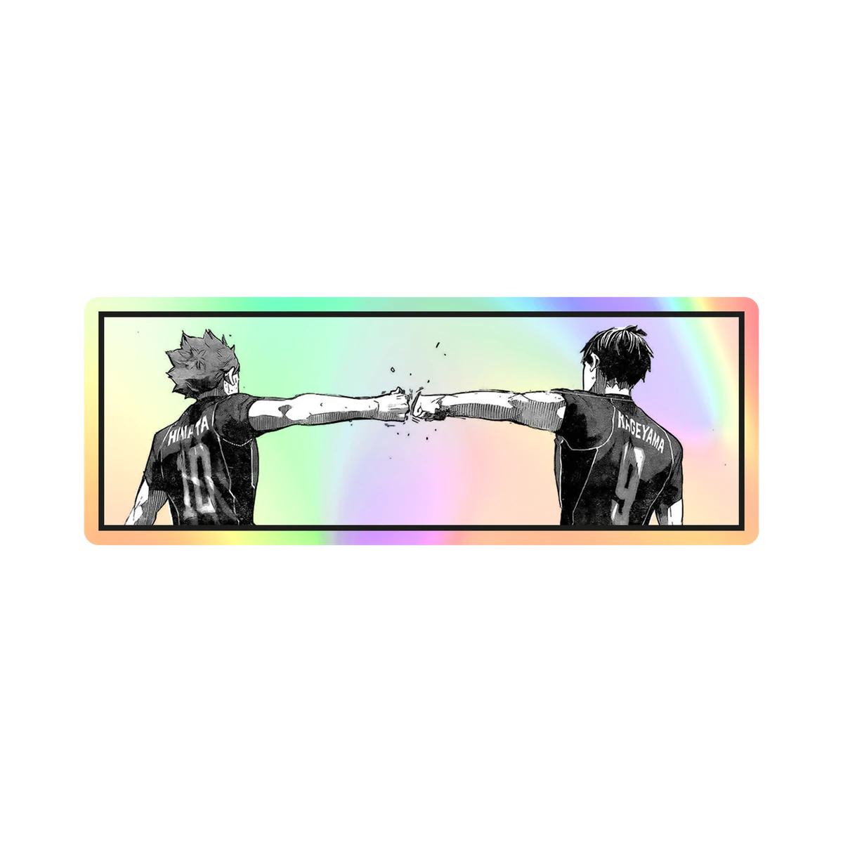Haikyuu - Panel Choque de puño - Holográfico
