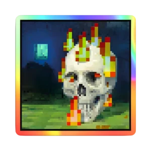 Minecraft - Pintura Calavera - Holográfico