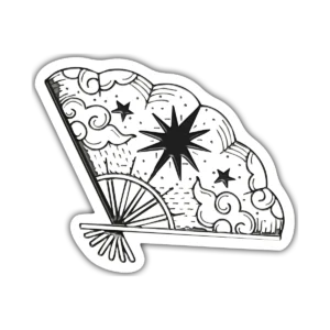Abanico – Vinilo blanco + Laca brillante