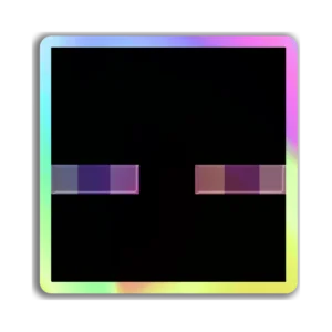 Enderman - Minecraft - Holográfico + Laca brillante