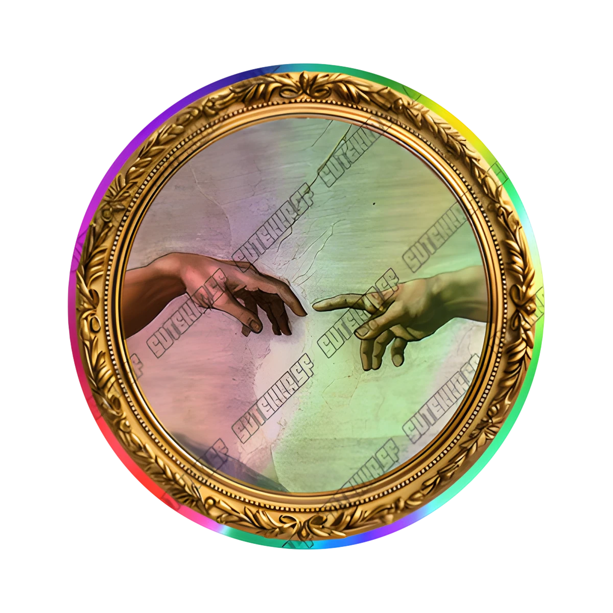 DaVinci - La Creación de Adán - Holográfico