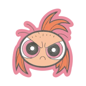 Sticker Las chicas Superpoderosas – Bombon – Laca brillante