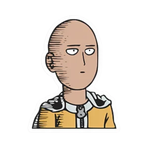 Saitama OK – Vinilo blanco + Laca brillante