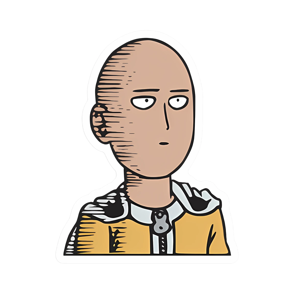Saitama OK – Vinilo blanco + Laca brillante