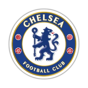 Chelsea logo – Vinilo blanco + Laca brillante