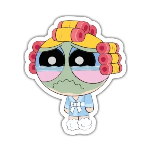 Burbuja Llorando – Las Chicas Superpoderosas – Vinilo blanco + Laca brillante