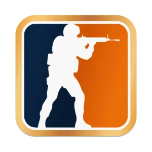 Counter Strike 2 - Logo - Dorado