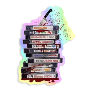 Sticker Películas de terror (fondo holo)