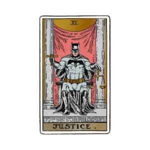 Sticker Batman – Justice. – Dorado