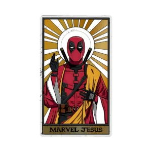 Sticker Deadpool – Marvel Jesus – Dorado