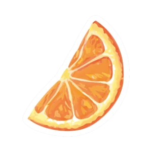 Sticker Naranjita – Laca brillante