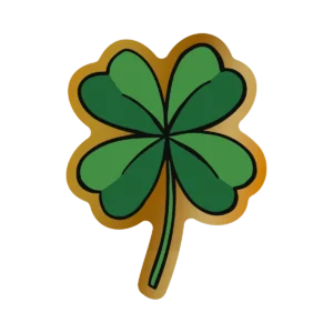 Sticker Trebol – Dorado