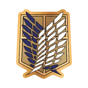 Escudo Escuadron de Reconocimiento - Attack On Titan - Dorado