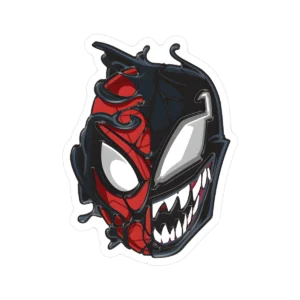 Spiderman Symbiote - Vinilo blanco + Laca brillante